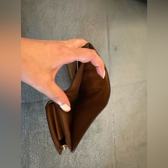 NWOB - Medium Corner Zip Wallet In Signature Canvas - Tan / beige - Picture 5 of 5